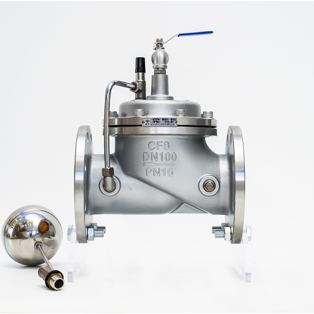 स्टेनलेस स्टील रिमोट कंट्रोल फ्लोट वाल्व 100X-16P